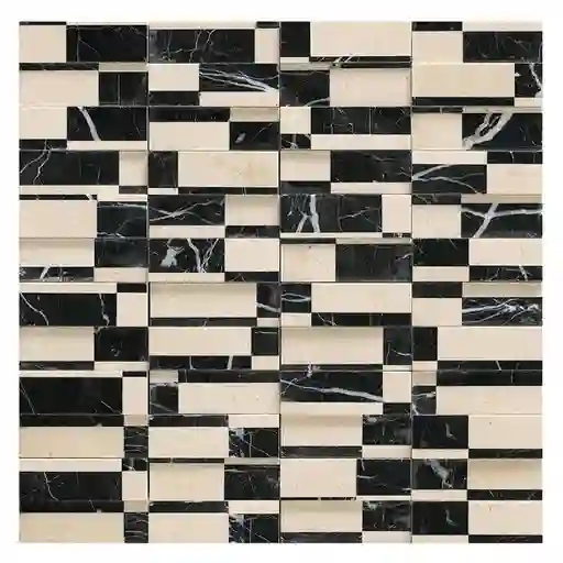 Intermatex Malla Domino Negro Crema 30 x 30 cm
