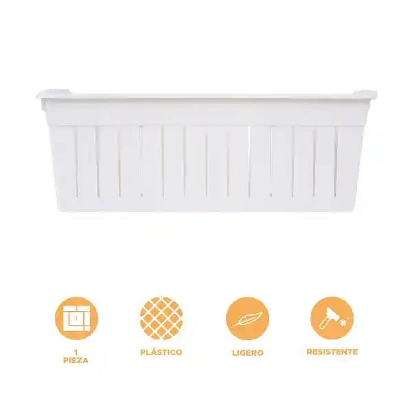 Canasta Organizador Con Divisores Blanco L Miniso