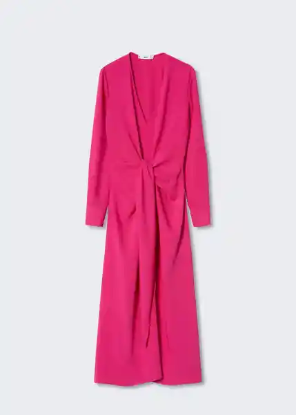 Vestido Antina Fucsia Talla L Mujer Mango