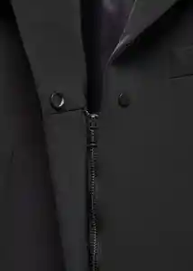 Abrigo Dragone Negro Talla S Mujer Mango