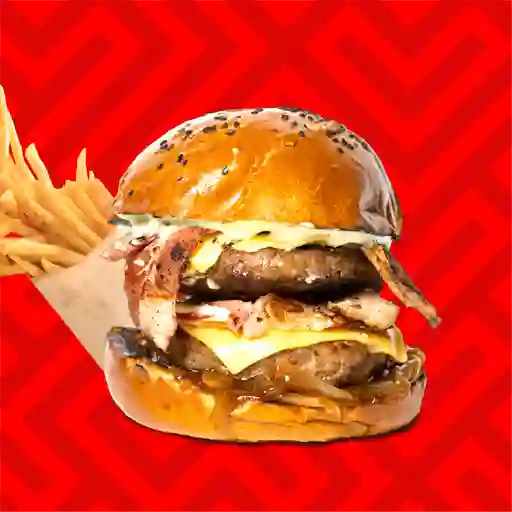 Hamburguesa chesse and bacon