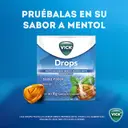 Vick Pastillas Refrescantes con Sabor a Mentol Refrescante Drops 
