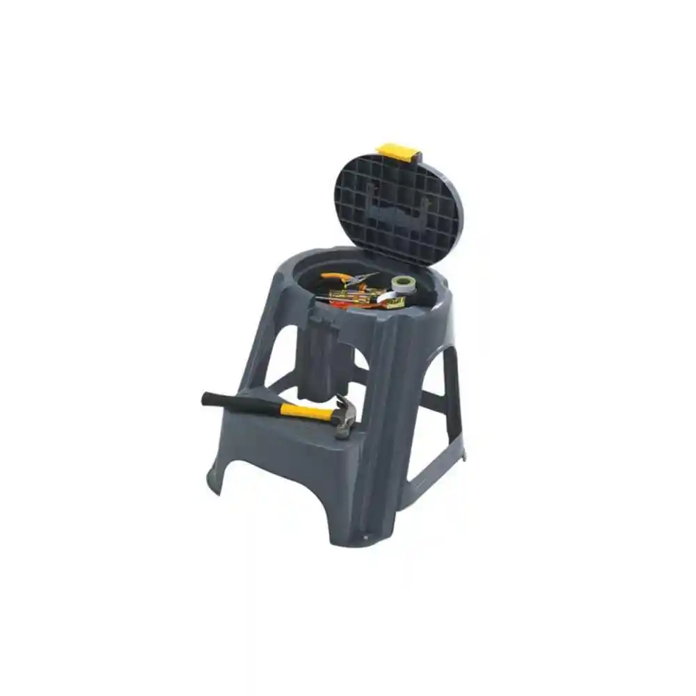 Escalesilla Con Tapa Organizadora Rimax 5292 R - Gris