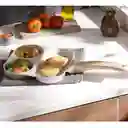 Sartén Múltiple + Asador Universal Aluminio Acabado Tipo Piedra 1 Gris