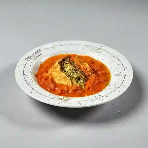 Gateau de Verduras en Salsa Napolitana