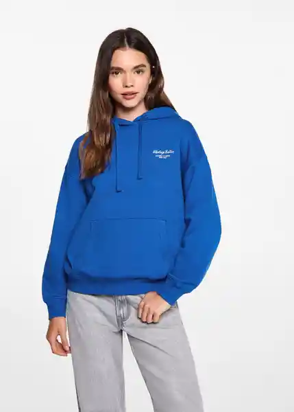 Sudadera Heritage Azul Talla 22 Teen Niñas Mango