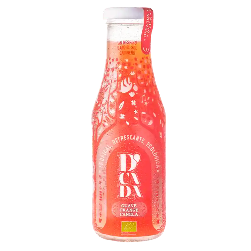 D'cada Refresco Orgánico de Guayaba Naranja y Panela