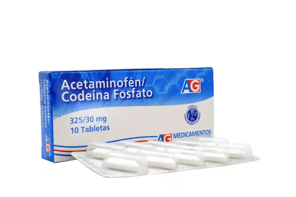 AG Acetaminofén Codeína Fosfato (325 Mg / 30 Mg)