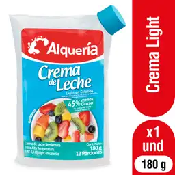 Alquería Crema de Leche Semi Entera Ligth
