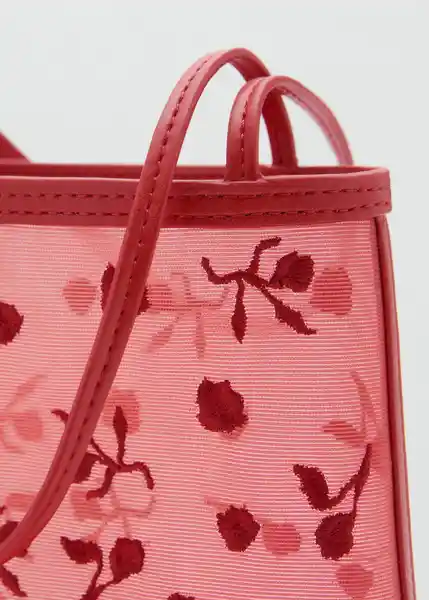 Bolso P Navarro Rojo Talla 99 Mujer Mango