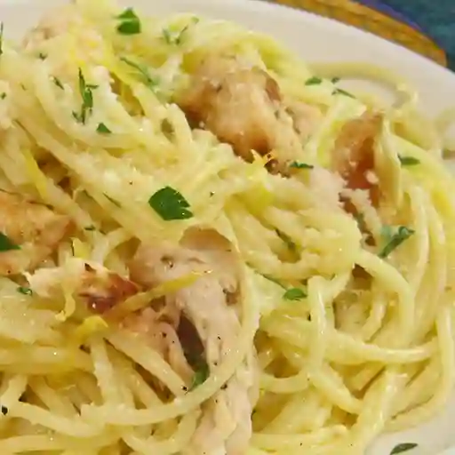 Spaghetti con Polllo