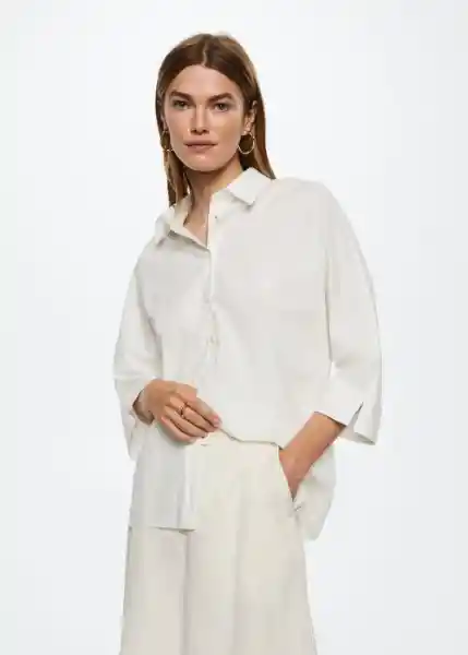 Camisa Cancu-H Blanco Talla S Mujer Mango