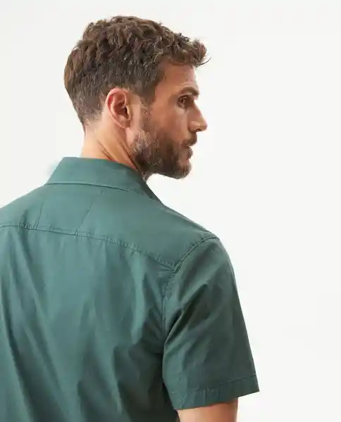 Camisa Carbón Pocket Verde Topiario Ultraoscuro L Chevignon