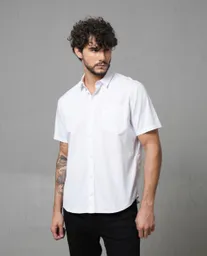 Camisa Hombre Blanco M 110G001_BLA110601 Rifle