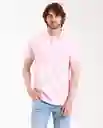 Camisa Polo Rosado Claro Talla S Rifle190e000