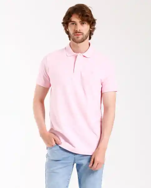 Camisa Polo Rosado Claro Talla S Rifle190e000