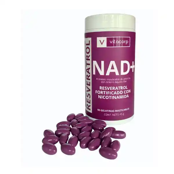 Vitacorp Alimento Masticable Resveratrol +Nad Gelatinas