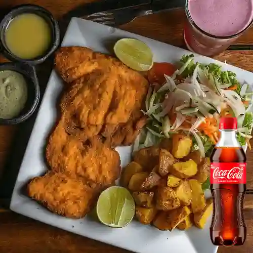 Combo Chuleta de Cerdo + Coca Cola Original 400 ml