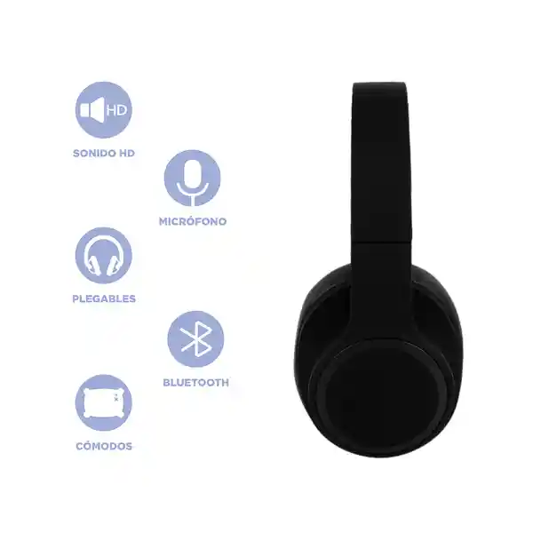 Audífonos Inalambrico Elegant Serie Negro Mod P16 Miniso