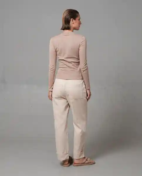 Pantalón Mujer Beige Talla 10 269G001_BEI140708 Rifle