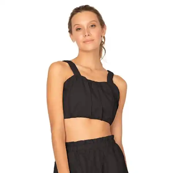 Top Baixa Negro Talla S