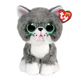 Ty Peluche Beanie Boos Fergus Gato Gris