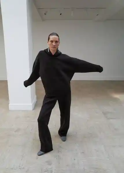 Buzo Sudadera Hamlet Marron Talla S Mujer Mango