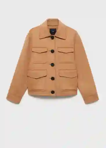 Chaqueta Anna2 Camel Talla S Mujer Mango