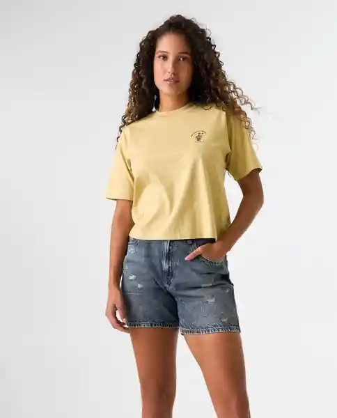 Camiseta Mujer Verde Talla S 602G003_VER140721 Americanino