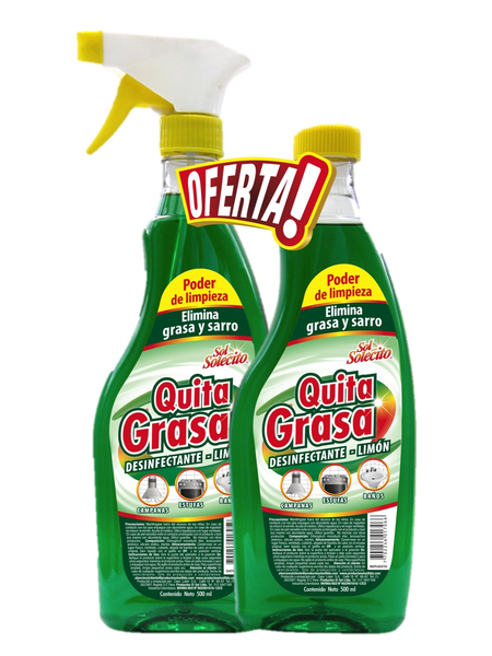 El Sol Quema Grasa Desinfectante 2 x 500 ml