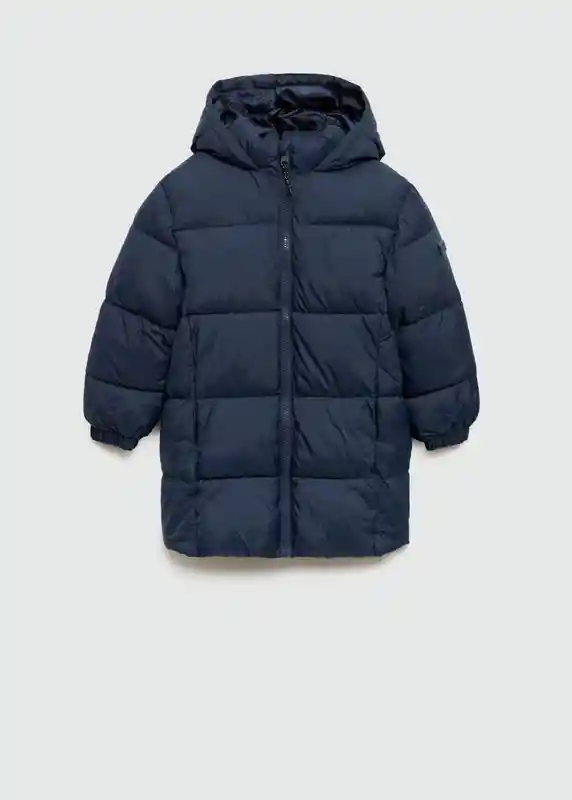 Chamarra Anorak Amerlong Navy Talla 10 Niños Mango