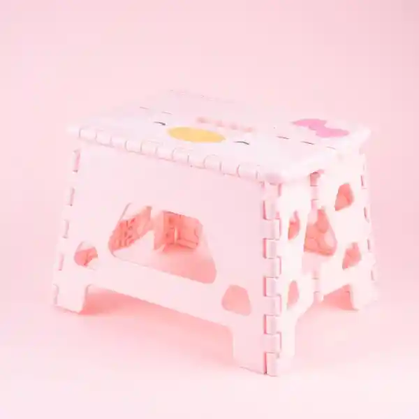 Taburete Plegable Penpen Mini Family Rosa Miniso