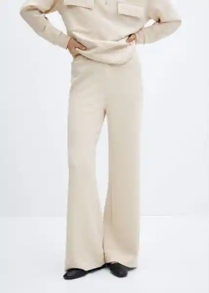 Pantalón Nei Beige Talla XS Mujer Mango