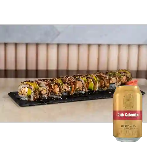 Combo Dragon + Cerveza Club Colombia Dorada Lta 330ml