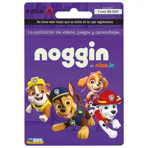 Noggin Tarjeta by Nick Jr 1 Mes