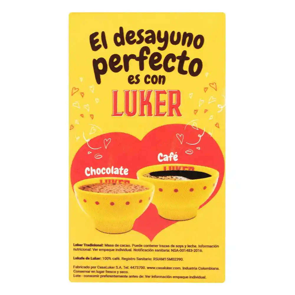 Luker Chocolate + Lukafe + Taza