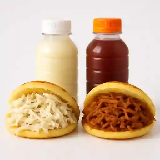 Combo arepa fría