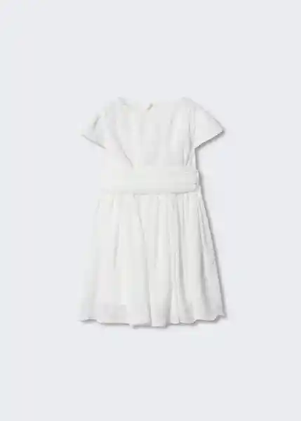 Vestido Vega Offwhite Talla 72 Niñas Mango