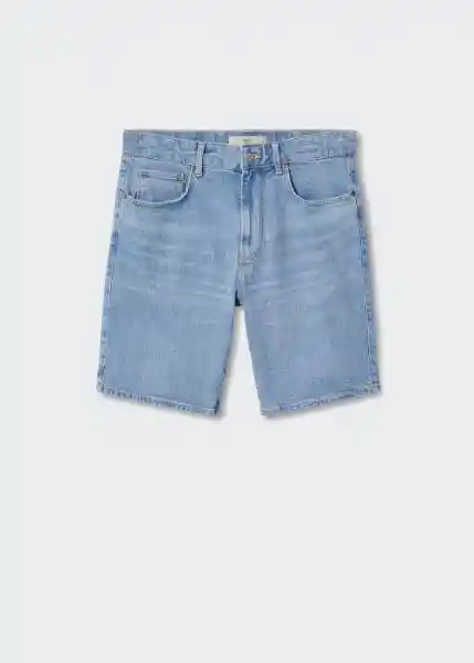 Short Jarod Tejano Medio Talla 42 Hombre Mango