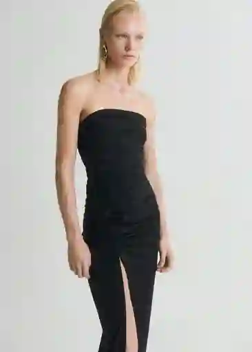 Vestido Sage Negro Talla M Mujer Mango