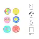 Miniso Set de Imanes Circulares Rainbow Series