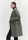 Abrigo Dali Khaki Talla 25 Mujer Mango