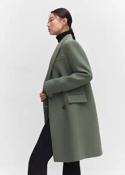 Abrigo Dali Khaki Talla 25 Mujer Mango