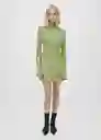 Vestido Semartin Khaki Talla M Mujer Mango