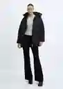 Abrigo Anorak Tokyo Negro Talla 24 Mujer Mango