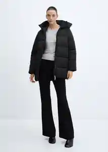 Abrigo Anorak Tokyo Negro Talla 24 Mujer Mango