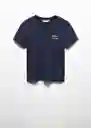 Camiseta Good Navy Talla 18 Teen Niñas Mango