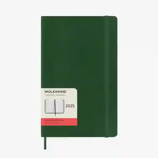 Moleskine Agenda 2025 Grande Diaria Verde sc