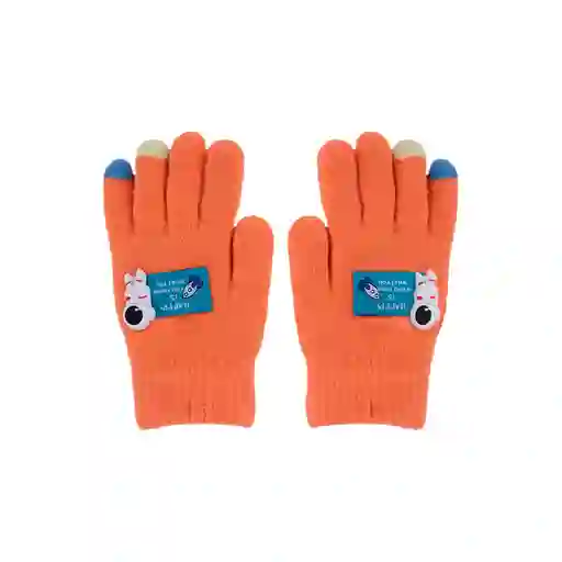 Guantes de Invierno Infantiles Astronauta Naranja Miniso