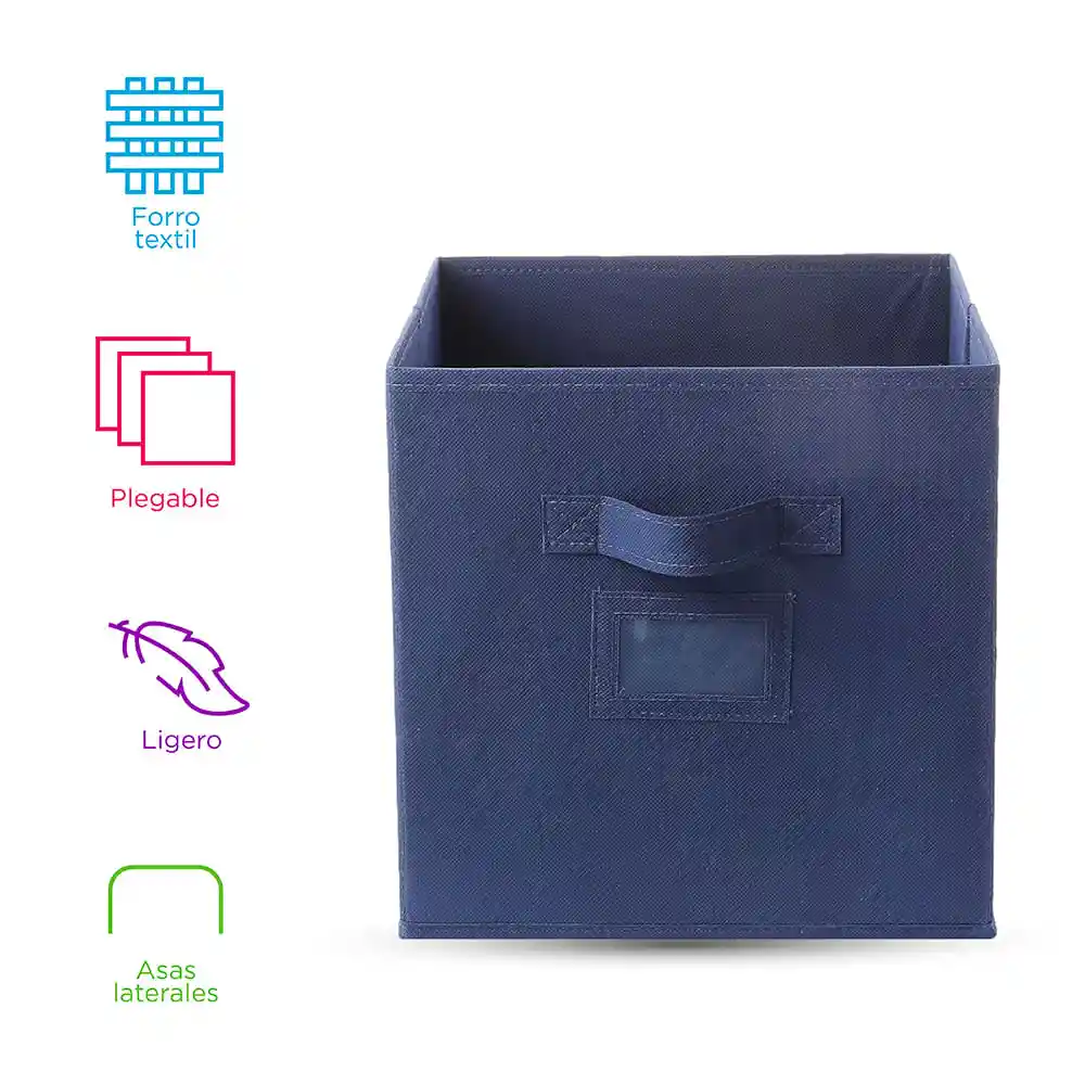 Miniso Organizador de Tela de Color Sólido Azul Marino